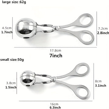 1 pza. Máquina para hacer albóndigas, máquina para hacer albóndigas de acero inoxidable 304, utensilios de cocina, accesorios de cocina