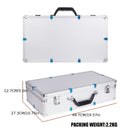 Estuche Protector de Carcasa Dura de Aleación de Aluminio Profesional NXG con Forro de Espuma - Cerradura de Seguridad, Gran Capacidad Adecuado para Micrófono, Cámara y Tarjeta de Sonido - Duradero y Portátil
