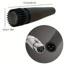 Microfono Dinámico M57 - Calidad Profesional, Portátil y de Mano con Diseño Clip-on para Presentaciones en Vivo y Grabacións, Ideal para Baterías y Amplificadores