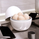 Vaporera Multifuncional Madelifod Mini para Microondas con Tapa - Ideal para Huevos Duros y Blandos, Accesorio de Cocina