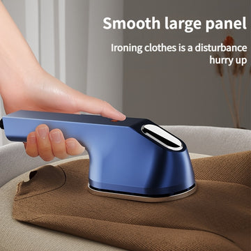 Plancha Portátil Mini - Plancha Eléctrica de Mano con Panel Grande, Función Húmedo/Seco Tres en Uno, Calentamiento Rápido y Control Automático de Temperatura, Compacta para Viajes, Hogar, Ropa y Dormitorio - Ideal para Principiantes y Profesionales, Mant
