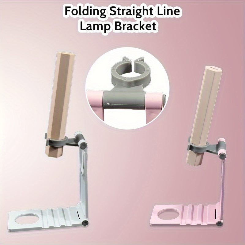 Soporte Plegable para Lámpara de Uñas con Rotación 360° y Base Antideslizante - Ángulo Ajustable, Diseño Portátil para Salones de Manicura, Arte en Casa o Estudios Personales - Compatible con Diversas Lámparas LED