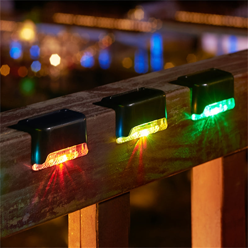 16-pack de luces LED con energía solar, luces de colores para exteriores, ideales para piscinas, vallas, patios y jardines.