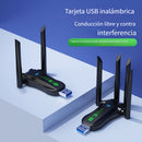 Adaptador WiFi USB Dual-Band 5.8G/2.4G VSZAPOWER - Plug & Play, sin necesidad de controlador, conectividad inalámbrica de alta velocidad, señal estable, diseño compacto para uso en hogar y oficina, adaptador WiFi para PC, conectividad versátil, cuerpo de