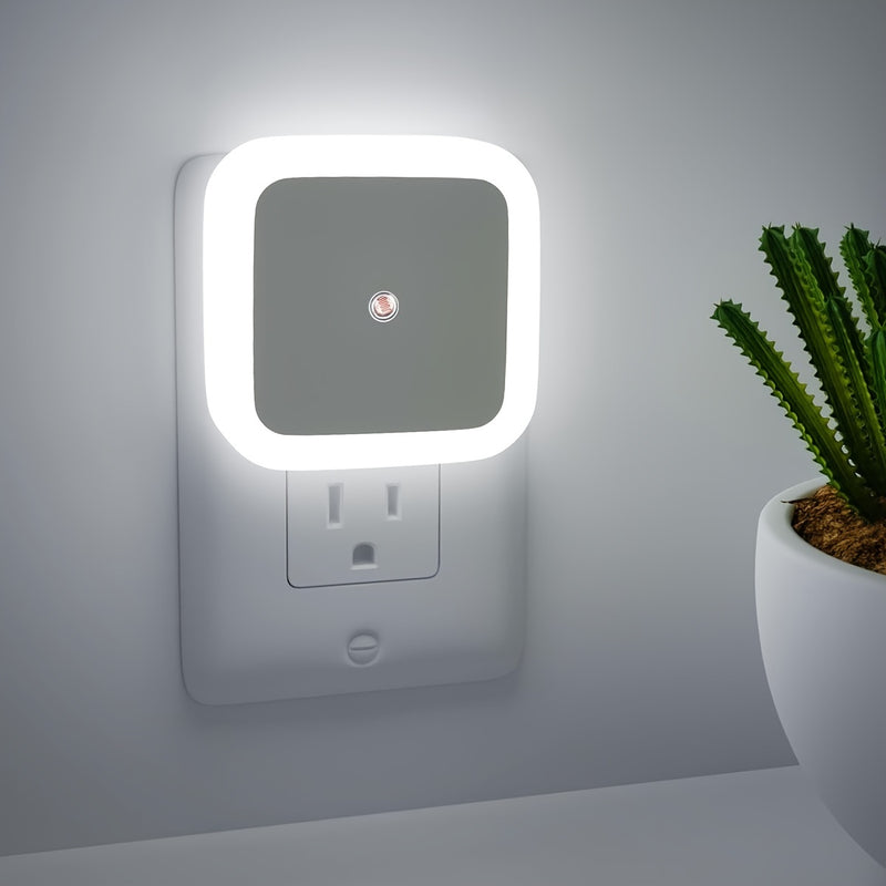 Audeanor 4pcs Luces Nocturnas LED Inteligentes - Encendido/Apagado Automático con Sensor de Movimiento, Iluminación de Pared para Dormitorio, Cocina, Escaleras y Pasillo, Lámpara de Luz Nocturna Inteligente