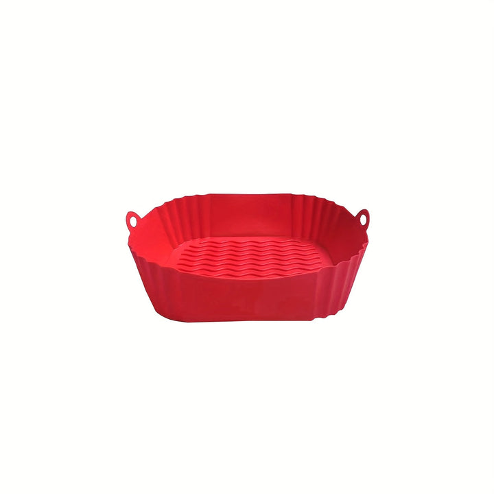 Horno de aire frito de silicona antiadherente, bandejas cuadradas para hornear, asar y cocinar en microondas, accesorios para cocina, accesorios para horno de aire frito de cocina.
