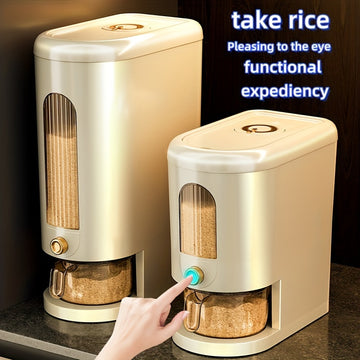 Dispensador De Arroz Hermético Premium, Gran Capacidad, A Prueba De Humedad Y Resistente A Insectos, Contenedor De Almacenamiento De Alimentos Para La Organización De La Cocina