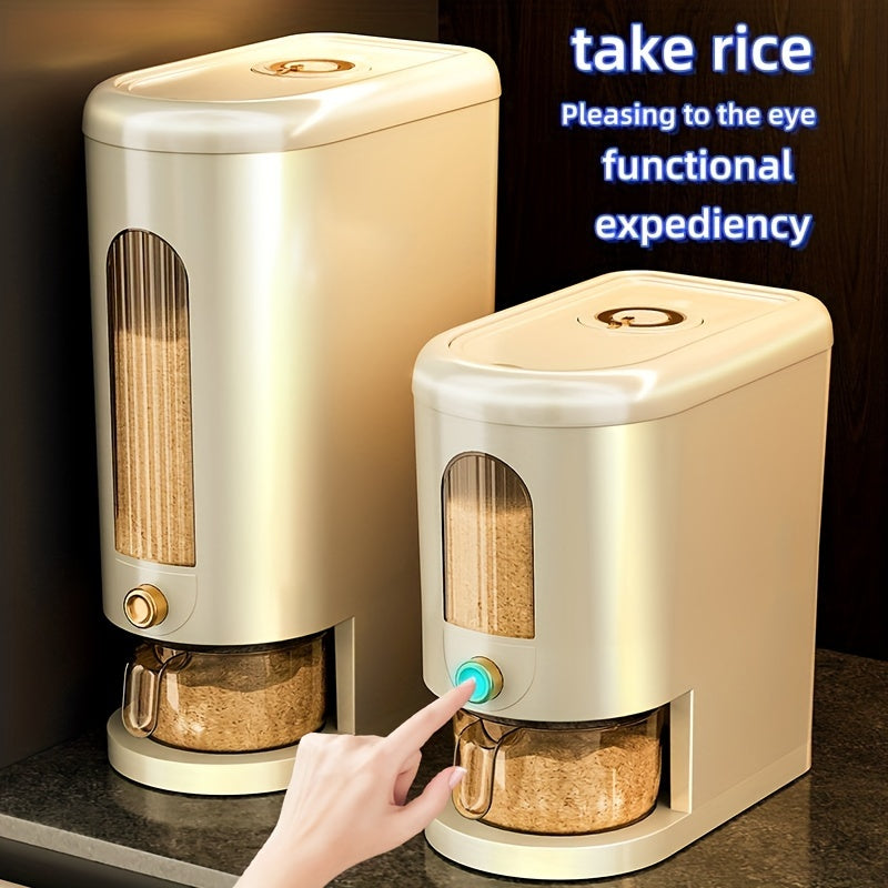 Dispensador De Arroz Hermético Premium, Gran Capacidad, A Prueba De Humedad Y Resistente A Insectos, Contenedor De Almacenamiento De Alimentos Para La Organización De La Cocina