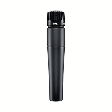 Micrófono dinámico para instrumentos G-MARK SM57 - Calidad profesional, portátil de mano, diseño con clip para presentaciones en vivo y grabación, ideal para baterías y amplificadores, diámetro de 3.2 cm, largo de 15.7 cm, ancho de 2.3 cm, 0.9 pulgadas,
