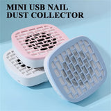 Colector de polvo de uñas, ventilador de vacío compacto para principiantes con fuerte succión, herramienta de pulido de uñas