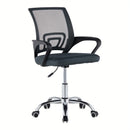 Una silla de oficina práctica, duradera y ergonómicamente diseñada con altura ajustable, respaldo de malla transpirable, soporte lumbar, estructura metálica resistente, ideal para hogares y compatibles con pisos duros