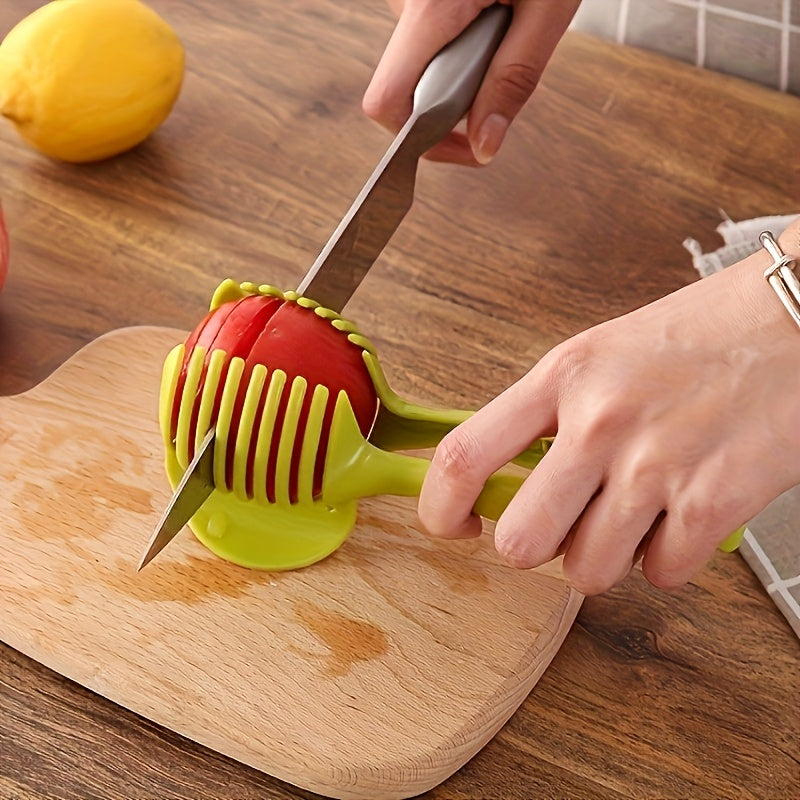 Herramienta de corte de verduras y huevos multifuncional - Utensilio de cocina fácil de usar para cortar huevos, papas, tomates, limones, manzanas en formas, utensilio de cocina portátil para exteriores, esencial para la cocina.