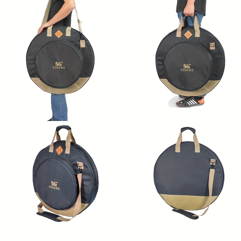Una nueva bolsa de cimbales de 22 pulgadas, diseñada para profesionales y principiantes, puede contener hasta 7 cimbales, lo que la hace conveniente para todos los músicos que la llevan durante los espectáculos.