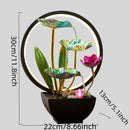 Fuente de escritorio decorativa con alimentación USB metálica, fuente de agua de inspiración zen con sonido relajante, fuente de interior para decoración del hogar.