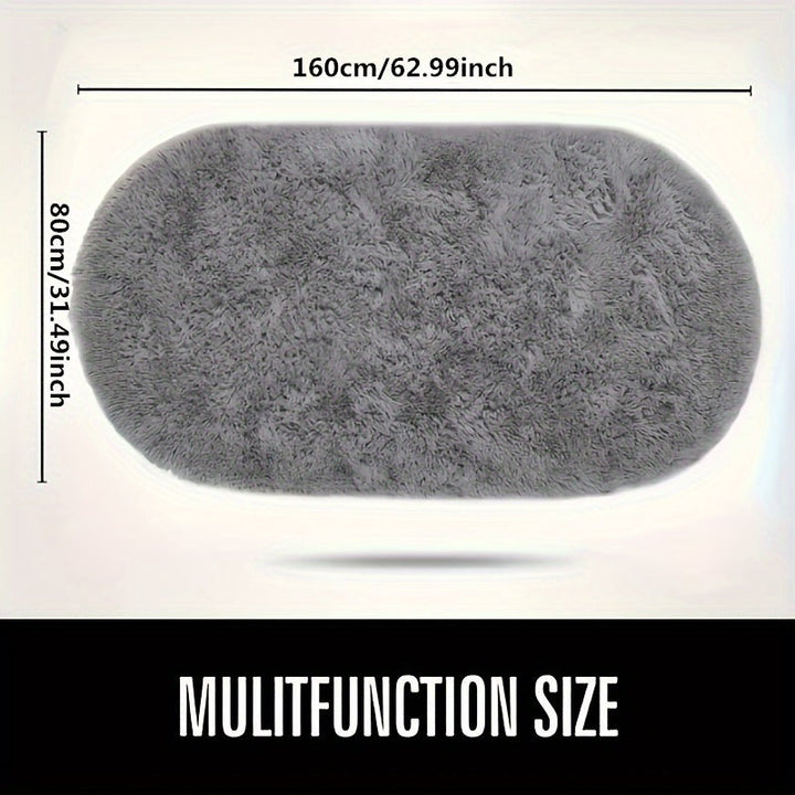 Alfombra ovalada para dormitorio junto a la cama, tapete para cabecera, tapete para mesa de café de sala de estar