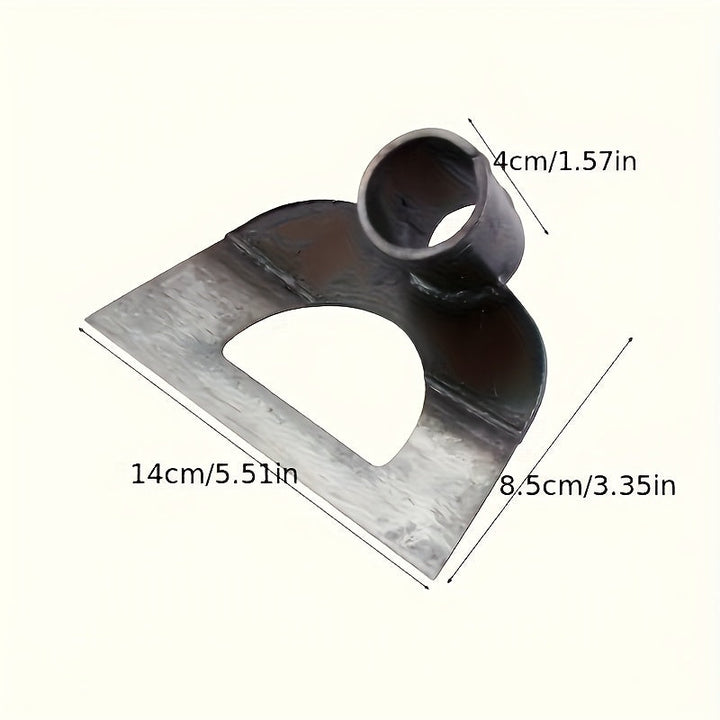 Hacha hueca de acero de manganeso de alta resistencia - Herramienta de desmalezamiento con punta gruesa y forma de corazón para la eficiente eliminación de malezas, hacha de jardín duradera y resistente a la herrumbre para jardineros y agricultores, ayud