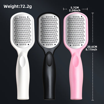 1 pieza, eliminador de callos y piel muerta ergonómico para pies, mango de plástico, lima profesional para pedicura, ideal para pies húmedos y secos, esencial para el cuidado de los pies en casa, hipoalergénico.