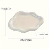 Plato decorativo de cerámica, plato con diseño de nube, plato para guardar joyas, decoración para el hogar, regalo de Navidad, regalo de Año Nuevo, regalo para hombres, regalo para mujeres