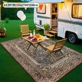 Alfombra Plush 2D con Textura Marrón Claro y Diamantes Dorados + Puntos, Estilo Creativo - Tapete Decorativo Versátil para Entrada, Camping, Patio, Piscina o Garaje. Ideal para Balcón, Terraza, Jardín, Césped o RV. Ligera, Portátil, Fácil de Limpiar y La