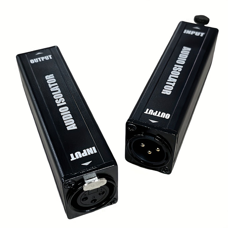 Aislador de audio XLR, aisladores de tierra estéreo de un solo canal, filtros de ruido canceladores de ruido adecuados para micrófono, estéreo, amplificador, mezclador y consolas de audio