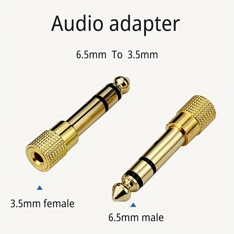 Adaptador de audio estéreo de 3.5 mm a 6.5 mm, hembra a macho, convertidor AUX, Eid Al-Adha Mubarak