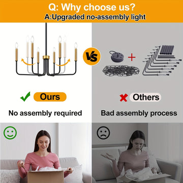 6 Luces Lámpara de Techo Estilo Rústico, y Dorado, Iluminación para Comedor, Accesorios Colgantes Modernos e Industriales para Dormitorio, Entrada, Sala y Recibidor, Base E14 (Bombillas No Incluidas)