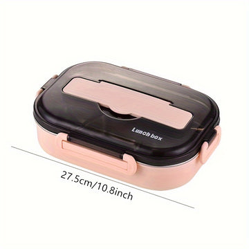 Lonchera para Estudiantes y Adultos, 304 Aislada, Compatible con Microondas, Capacidad de 1500ml, Dividida en 4 o 5 Compartimentos, Ideal para Trabajo y Salidas, Rosa/Verde/Azul, Regreso a Clases