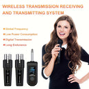 Transmisor y receptor sin varillas con adaptador UHF XLR, carga USB-C, compatible para micrófonos dinámicos y de condensador en producción musical, mezcladora de guitarra y sistemas PA