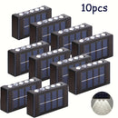 6/8/10pcs Luces de pared de LED alimentadas por energía solar, decoración de pared exterior IP44 con brillo cálido amarillo, ideal para hogar, jardín, valla, patio - Montaje semi empotrado, carcasa de plástico, batería de níquel cargada por energía solar