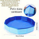 Baño de Pies Plegable de PVC - Bañera Portátil para Remojar los Pies con Diámetro de 48.26 cm para Entrada de Piscina, Camping y Playa - Sin Necesidad de Electricidad, Diseño Duradero y Ahorra Espacio con Almacenamiento Fácilmente Plegable, Soporte Robus