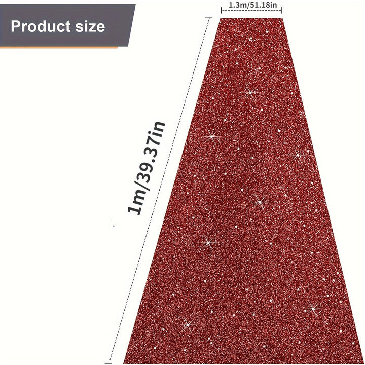 Una Alfombra Roja para Bodas, un Pasillo Romántico, Decoraciones Festivas para Fiestas y una Alfombra Roja con Tema de Navidad.