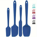 Juego de 4 espátulas de silicona resistentes al calor: U-Taste 600ºF de alta temperatura sin costuras, sin BPA, de grado alimenticio, flexibles, de goma, de silicona, para cocina, mezclas, horneado, raspador para utensilios de cocina antiadherentes, jueg