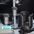MHO+ALL Soporte de taza expandible para botellas de agua grandes y tazas de café - Base ajustable con brazos extensibles, adaptador de taza universal (negro), ideal para uso en coche, soporte de taza para coche | Soporte de taza ajustable | Soporte de pl
