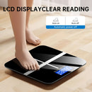 Balanza digital de alta definición, capacidad de 396 lb, pantalla LED, batería AAA no recargable, plástico, plataforma ultra ancha, conmutable KG/libra, sin batería incluida