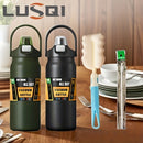 Termo portátil para dos bebidas de 40.5/54 onzas, ideal para ciclismo al aire libre, senderismo, oficina o hogar - duradero