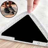 4/12/20pcs Pegatinas De Agarre En Forma De Árbol, Cintas Antideslizantes Para Pisos De Madera Y Baldosas, Cintas Reutilizables Y Lavables Para Alfombras De Área, Para Uso Doméstico