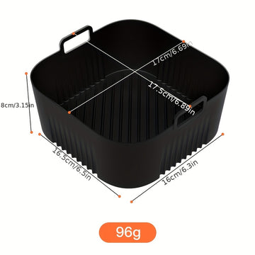 1/2 piezas de bandeja de hornear de silicona para freidora de aire, compatible con modelos Philips HD9252, HD9200 y HD9255, superficie antiadherente para limpieza fácil en freidora de aire, horno y microondas.