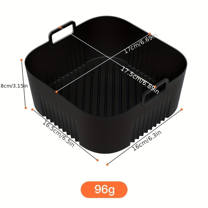 1/2 piezas de bandeja de hornear de silicona para freidora de aire, compatible con modelos Philips HD9252, HD9200 y HD9255, superficie antiadherente para limpieza fácil en freidora de aire, horno y microondas.