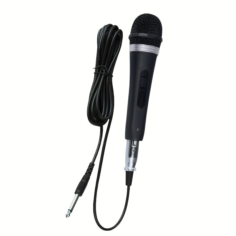 Microfono vocal, microfono con cable, microfono de mano portátil, microfono para canto, alta fidelidad, sin ruido, alta sensibilidad, adecuado para cantar en vivo, actuaciones en fiestas, karaoke, juegos y transmisiones en directo