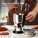 Molino de alta potencia mejorado de 1 pieza, 25000 RPM de velocidad ultra alta, enchufe de 110V para EE. UU., acero inoxidable y motor eléctrico, gran capacidad para café, nueces, especias - Perfecto para mezcladores y molinos de cocina, no necesita bate