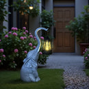Estatuas de Elefante Serie IP65, Luces Solares para Exteriores, Decoracións de Patio y Balcón, Manualidades, Regalos Perfectos para Halloween, Pascua y Acción de Gracias