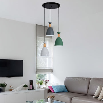 Arandela Colgante para Techo, Lámpara de Metal con Longitud Ajustable para Dormitorio Comedor Cocina Bar Sala Isla Loft