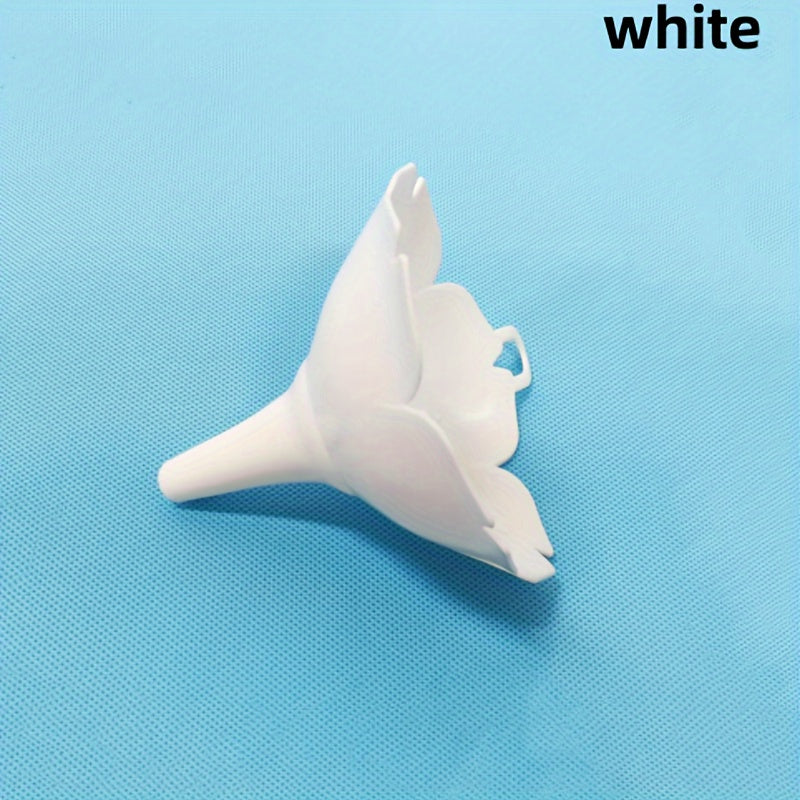 Embudo de Cocina de Flor de Cerezo - Plástico Duradero y Fácil de Limpiar para Aceite de Oliva y Condimentos, Incluye Gancho de Almacenamiento - Blanco/Rosa