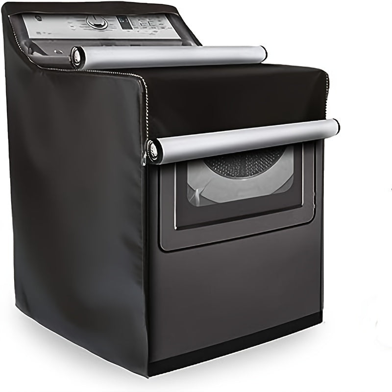 Fundas impermeables para lavadora de 210D Oxford con recubrimiento de plata - Protector de lavadora a prueba de polvo para exteriores, sin batería, material de plástico, 1pc