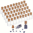 50/100pcs por Bolsa Mini Botella de Vidrio DIY Exquisita Tapón de Corcho Deseos de Deriva Tarro Lindo Botella Pequeña 1ml 13*18mm
