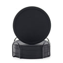 6 posavasos premium de silicón negro, antideslizantes y duraderos, fáciles de limpiar - Ideales para proteger superficies del calor, grasa y manchas de agua - Perfectos para bares en casa, restaurantes y uso doméstico (Soporte no incluido)