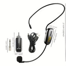 Sistema de micrófono inalámbrico JYX U-200 con pantalla LED, USB-C y conector de 3,5 mm, sonido claro y original de alta calidad, adecuado para fitness, enseñanza, actuaciones, sistemas de sonido y podcasts.