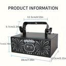 Luz de Animación de Haz RGB de 500mW con Control Remoto - Proyector Profesional para Fiestas de DJ y Escenario, Activado por Sonido, Ideal para Karaoke, Discotecas, Bodas, Halloween, Navidad y Decoraciones del Black Friday