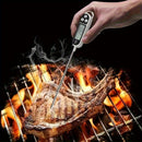 1pc Termómetro Digital TP300 - Termómetro de Cocina de Alta Precisión con Sonda de Acero Inoxidable, Calibración Automática, Adecuado para Aceite, Agua, Carne - Sonda Precisa para Asar, Hornear y BBQ - Pantalla LCD, Lecturas Instantáneas - Regalo de Coci