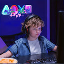1 pieza de Luz Neón LED Geométrica Nocturna de Anime, Decoración de Pared con Alimentación USB para Adolescentes, Sala de Juegos, Dormitorio, Fiesta, Cumpleaños, Navidad, Halloween, Pascua, San Valentín, Niños y Niñas, Arte Creativo, Diseño Acrílico Segu